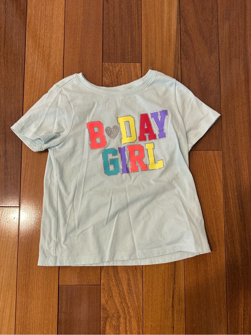 GAP Light Blue 'B DAY GIRL' Short Sleeve Tee